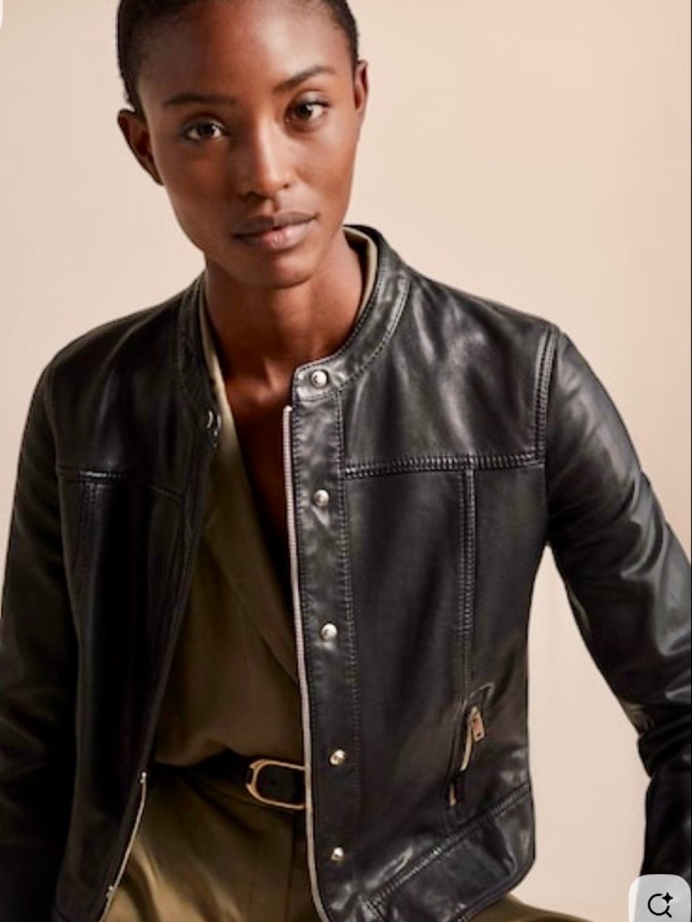 Massimo Dutti Leather Jacket